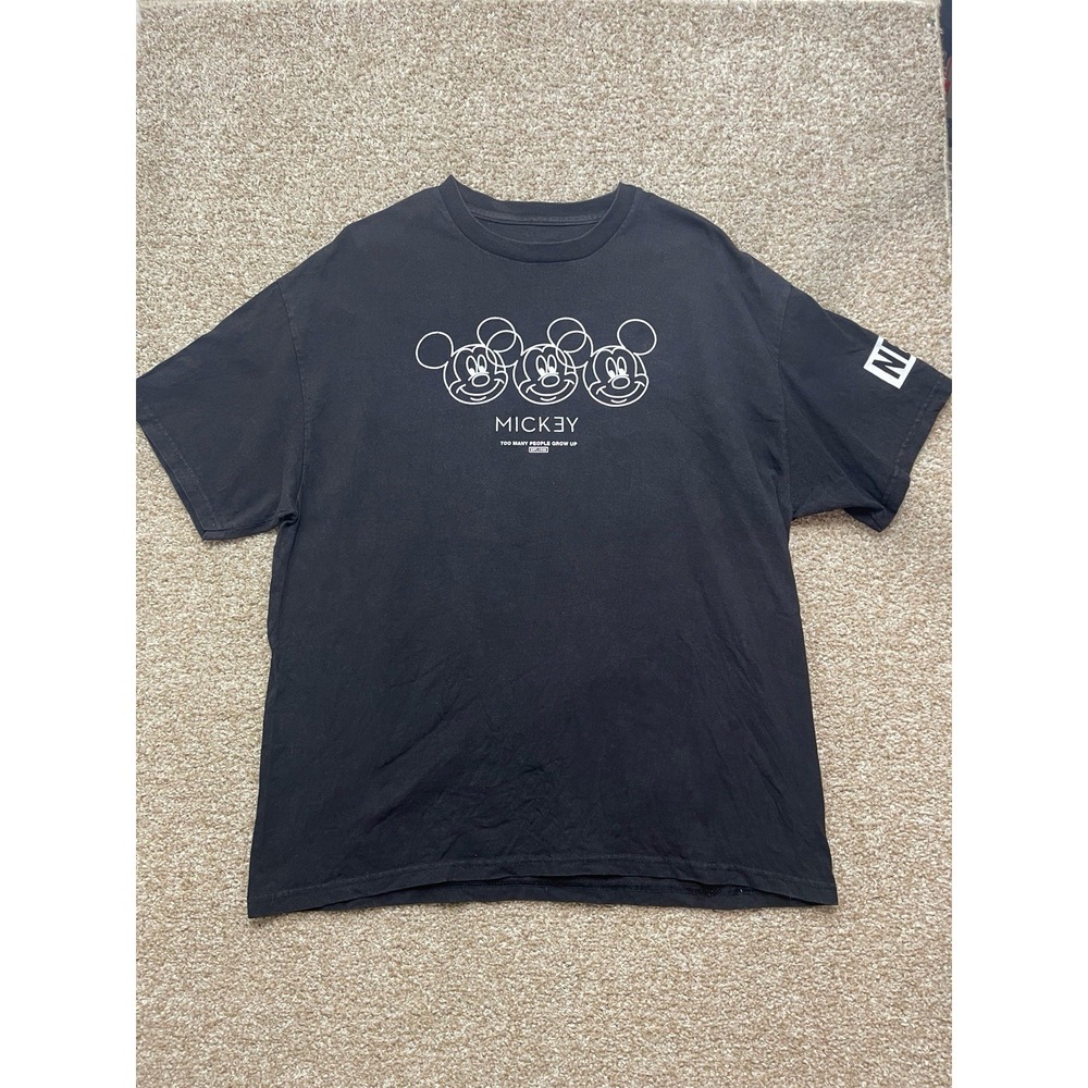 Disney Mickey Mouse Collaboration With Nuff Short Sleeve Crew Neck "Too Many...